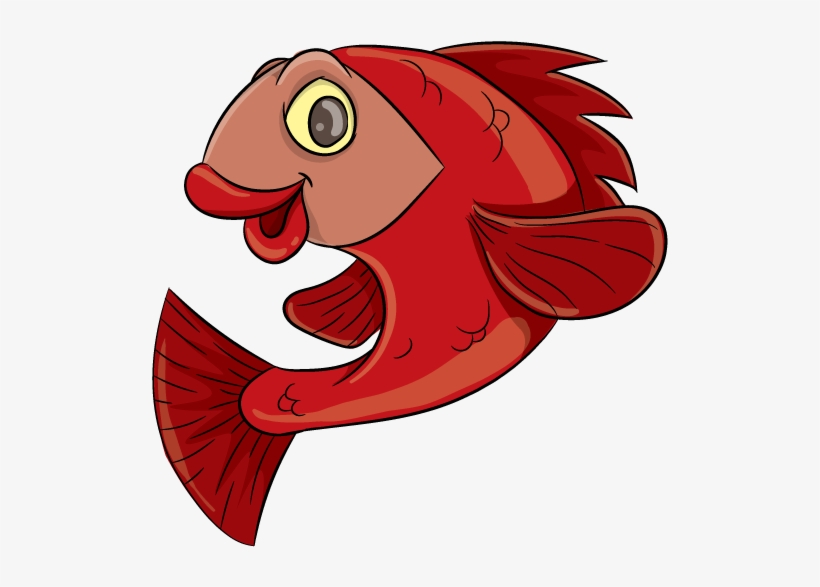Rosie Red Fish - Little Otter Swim School, transparent png download