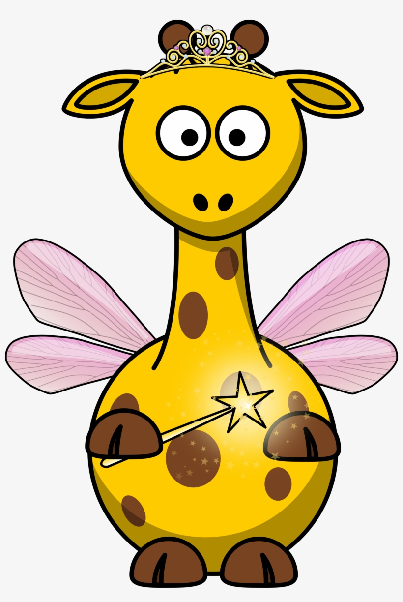 Fairy Big Image Png - Funny Cartoon Giraffe, transparent png download