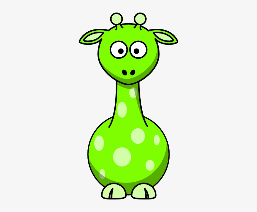 How To Set Use Lime Green Giraffe Clipart - Cartoon Giraffe, transparent png download