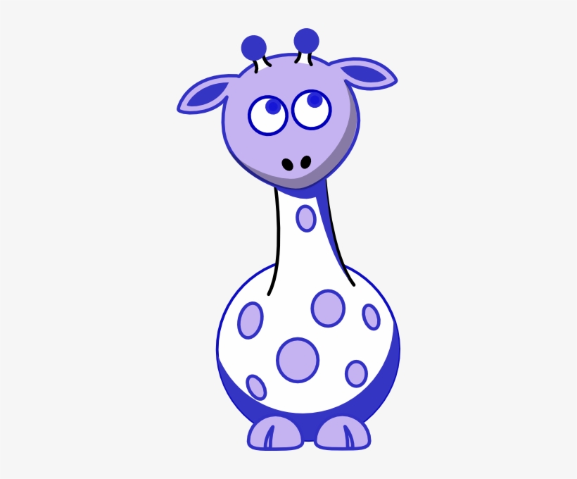 Purple Giraffe Clip Art - Purple Giraffe Clipart, transparent png download