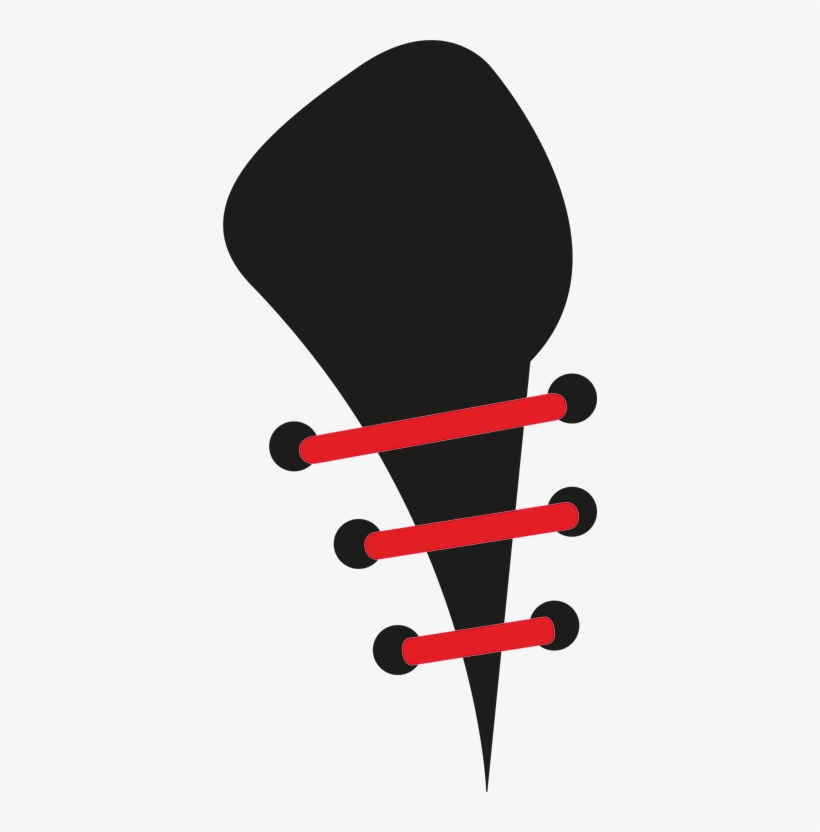 Shoe Lace Effect Sticker - Shoe Lace Sticker, transparent png download