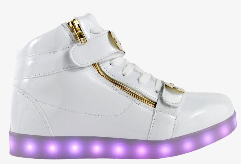 Galaxy Led Shoes Light Up Usb Charging High Top Plated - Led Shoes, transparent png download