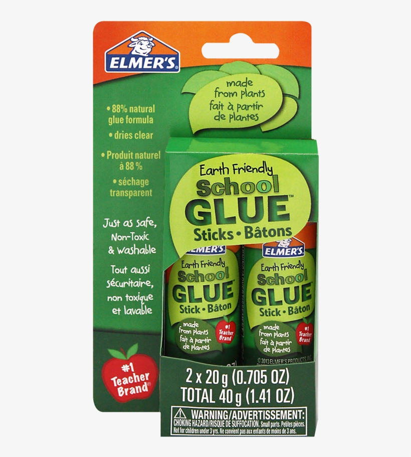 Elmer's® Earth Friendly School Glue Sticks - Elmer's Glue Stick School Earth-f 20gm, transparent png download