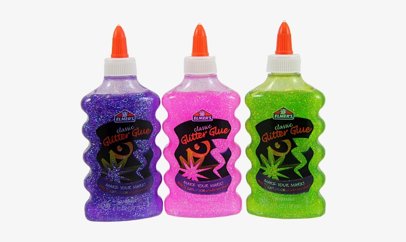 Elmer's Liquid Glitter Glue, Washable, Assorted Colors, - Glitter Elmer's Glue, transparent png download
