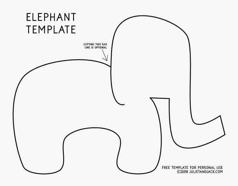 Elephant Template 2018 02 16 18 05 21 Utc - Elephant, transparent png download