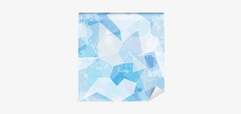 Ice Seamless Pattern With Grunge Effect Wall Mural - Triangle, transparent png download