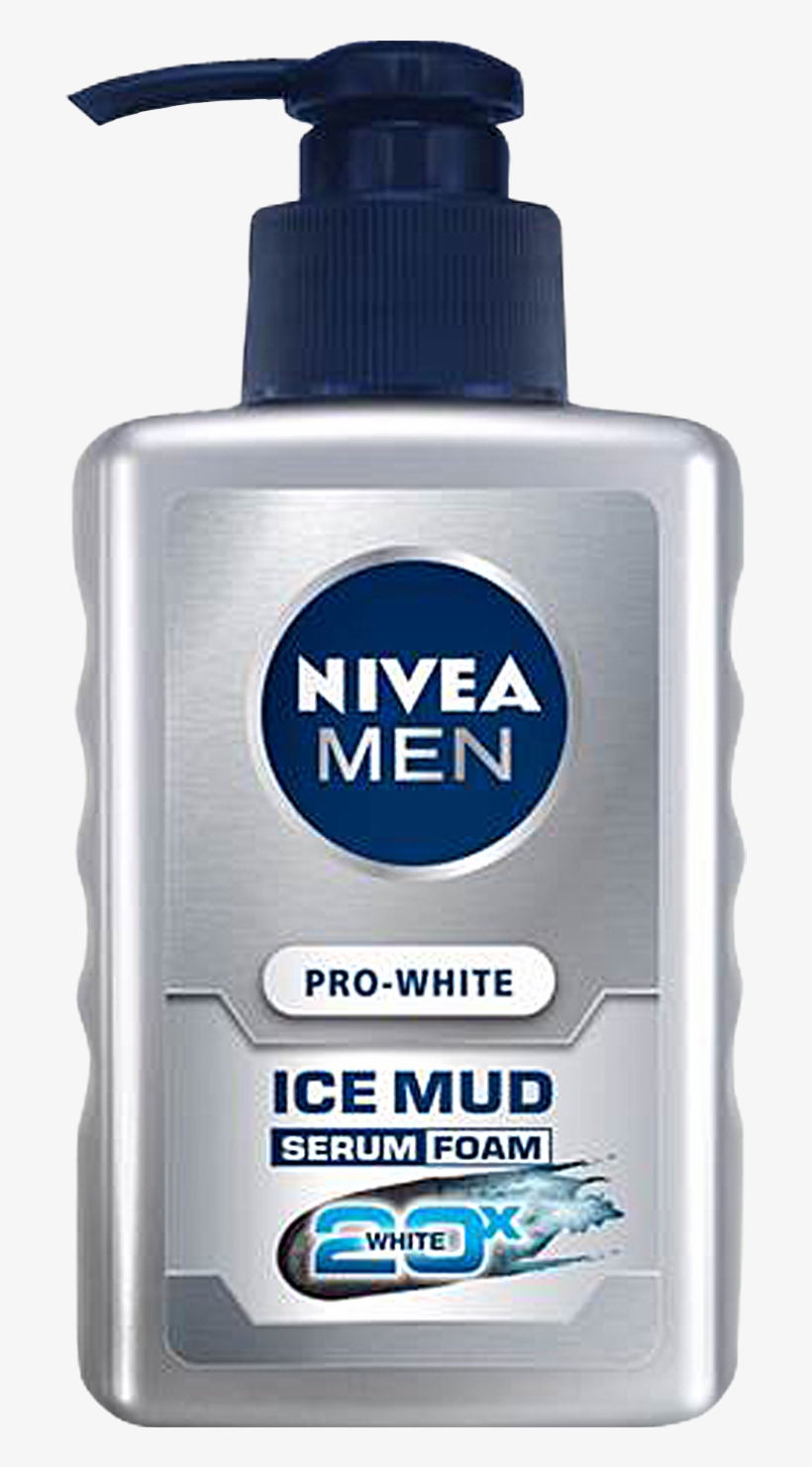 The Synergy Of Innovative Serum Formulation With Ice - Nivea Men Pro White Ice Mud Serum Foam, transparent png download