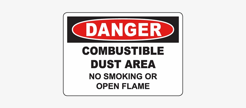 Danger Combustible Dust Area No Smoking Or Open Flame - Danger High Pressure Testing In Progress, transparent png download