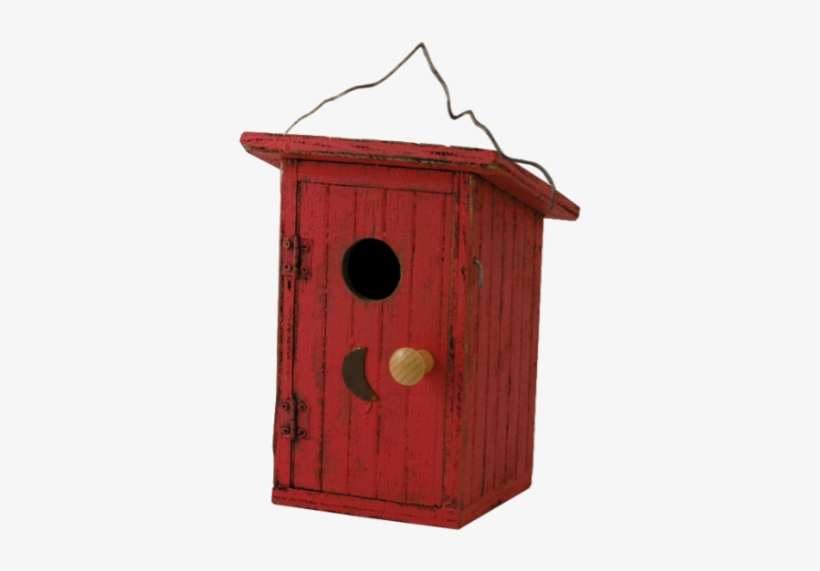 Birdy Loo Birdhouse - Birdie Loo Birdhouse, Red, Birdhouses, By Songbird, transparent png download