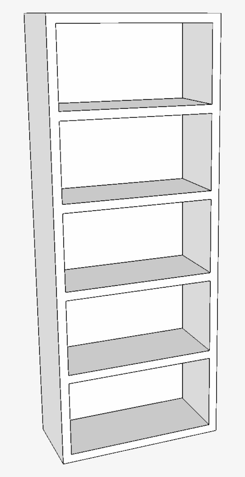 Bookshelf-1 - Portable Network Graphics, transparent png download