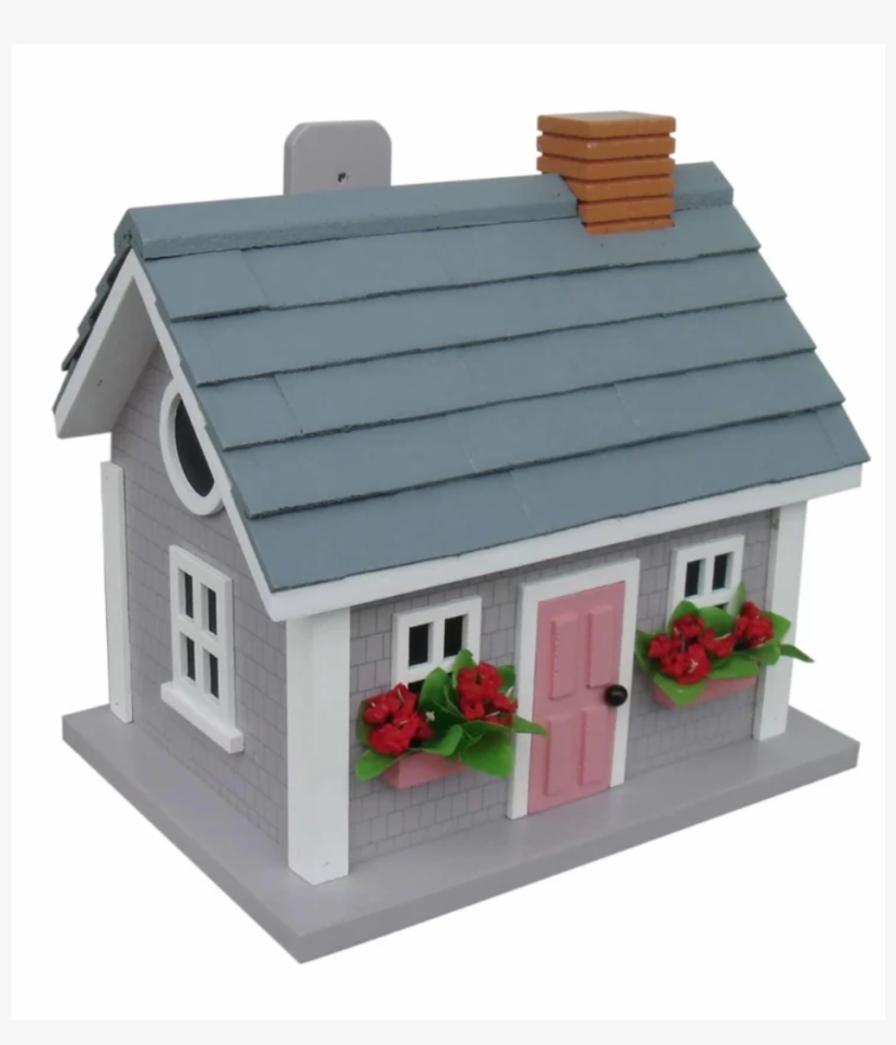 Home Bazaar Vineyard Cottage Birdhouse Grey, transparent png download