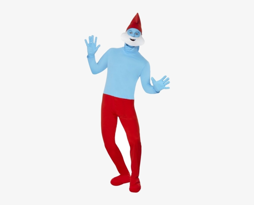 Papa Smurf Costume - Papa Smurf Costume - Medium, transparent png download