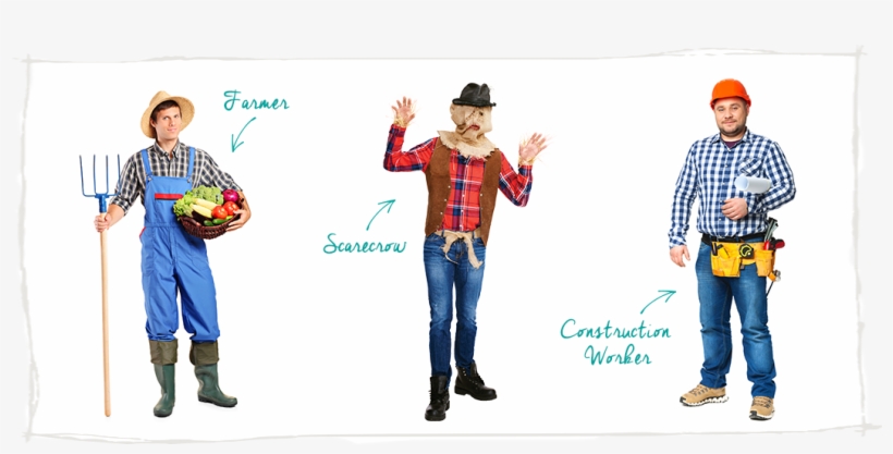 Hal0039 Halloweennew Decor Plaid 21 - Farmer Diy Costume, transparent png download