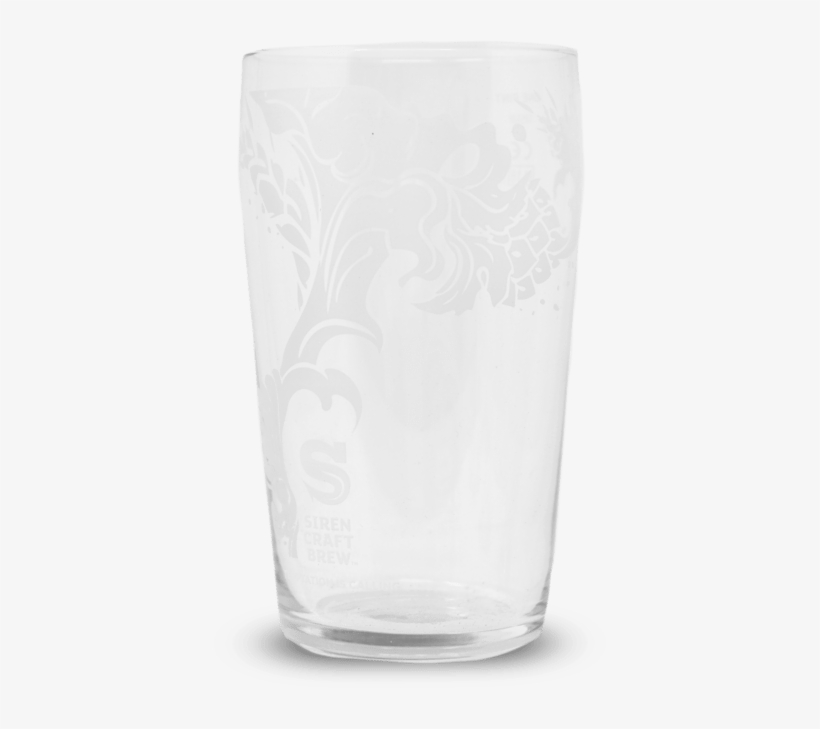 Siren Craft Brew Pint Glass - Pint Glass, transparent png download
