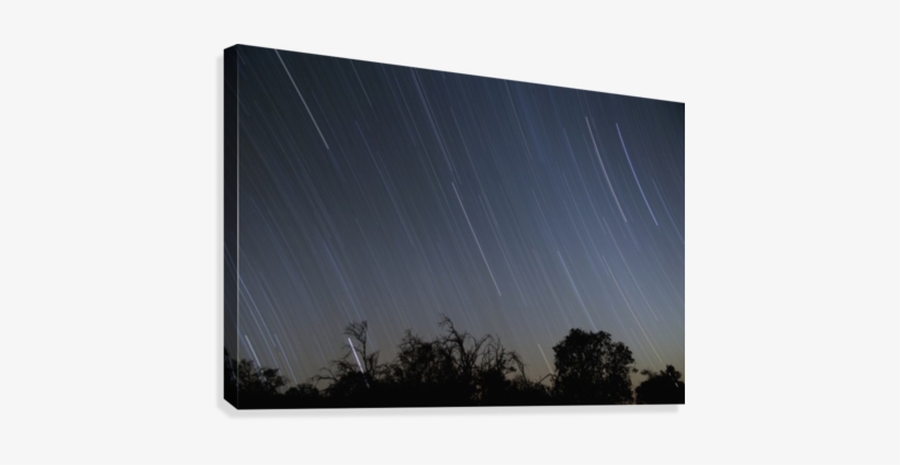 Star Trails In Night Sky Viewed From Mauna Kea With - Poster: Night Sky, 61x41in., transparent png download