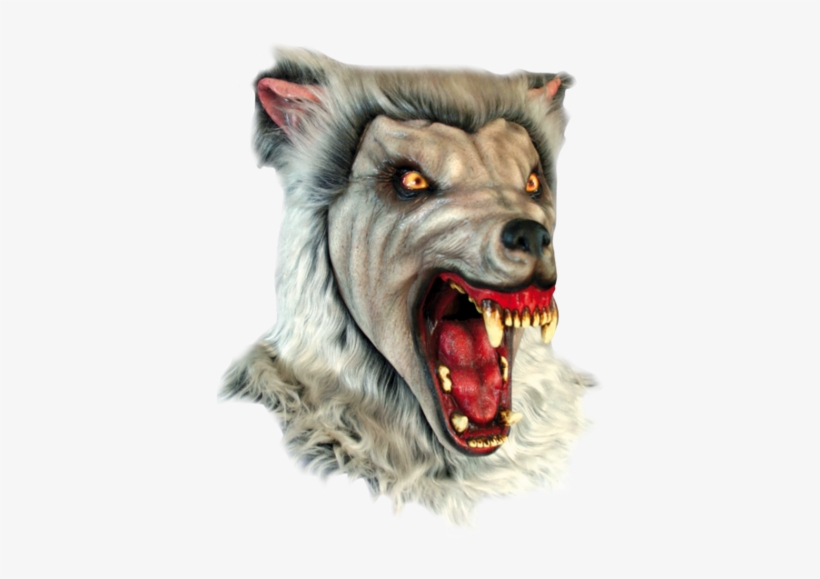 Werewolf Deluxe Horror Wolf Mask - Werewolf Mask, transparent png download