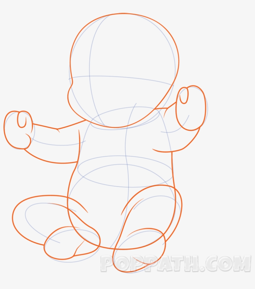 Drawn Baby Baby Pacifier - Drawing, transparent png download