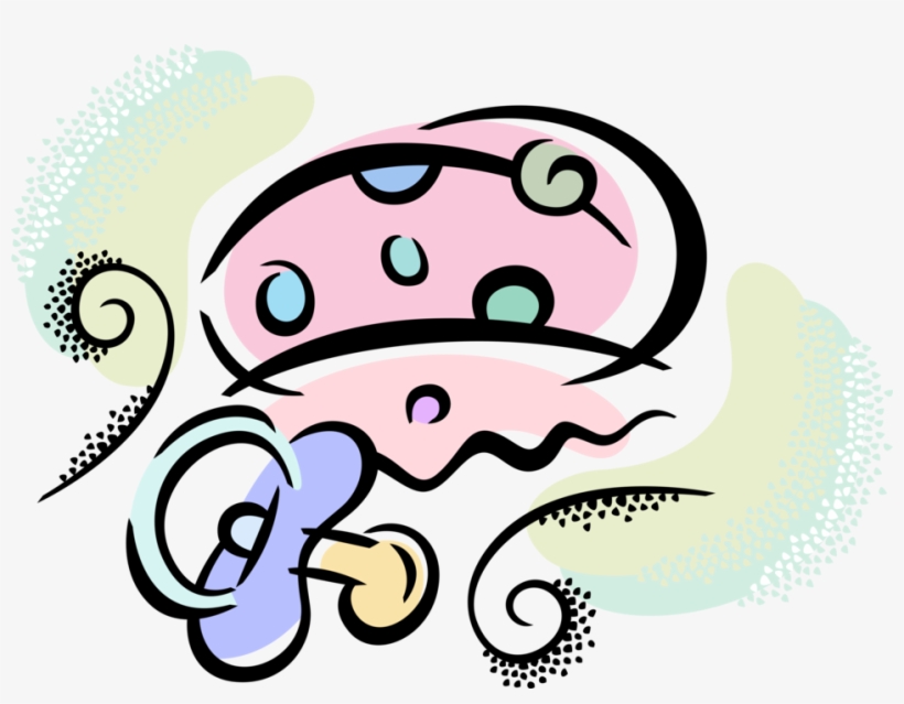 Vector Illustration Of Newborn Infant Baby Pacifier, transparent png download