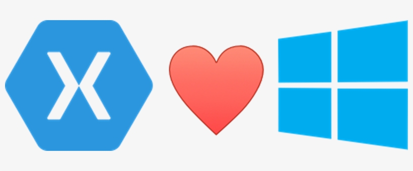 Xamarin Heart Windows - Windows 8, transparent png download