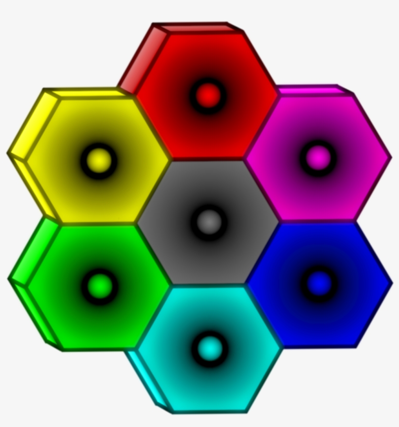 Chaos Hexagons - Circle, transparent png download