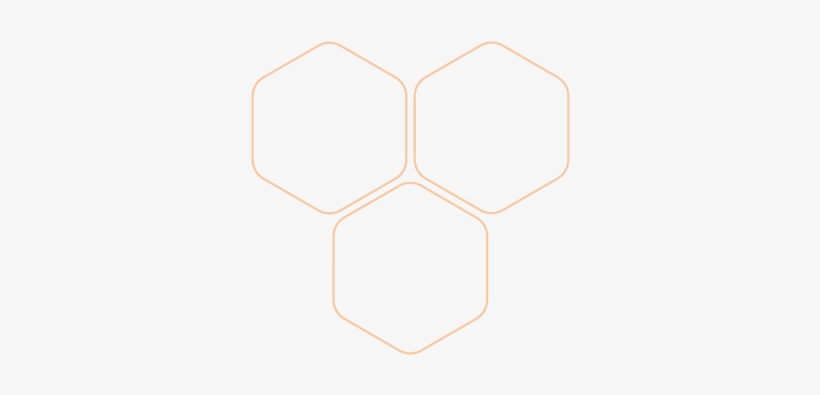 Icon Orange Hexagons - Diagram, transparent png download