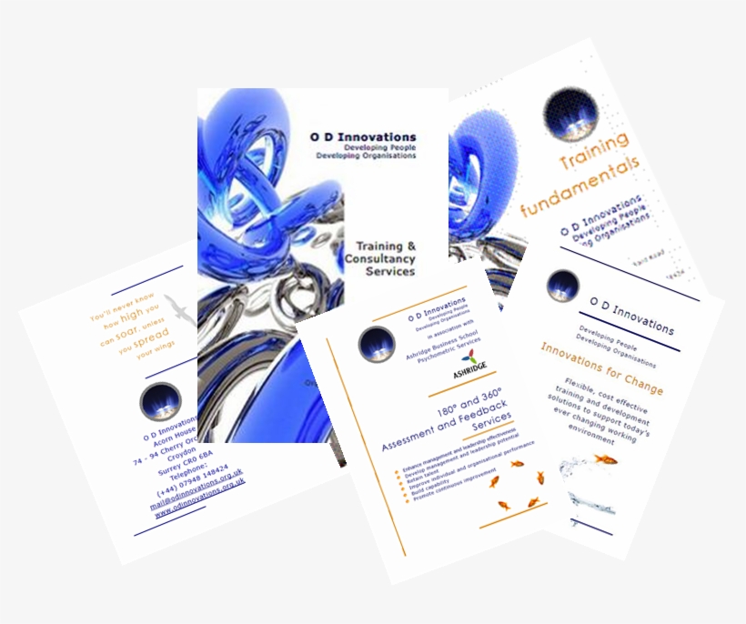 Brochures - Blue And White Background, transparent png download