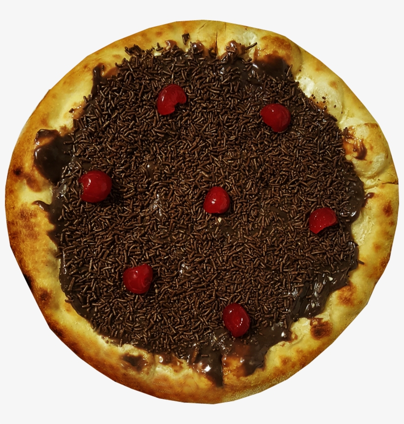 Pizza De Brigadeiro Artesanal Com Cerejas - Chocolate, transparent png download