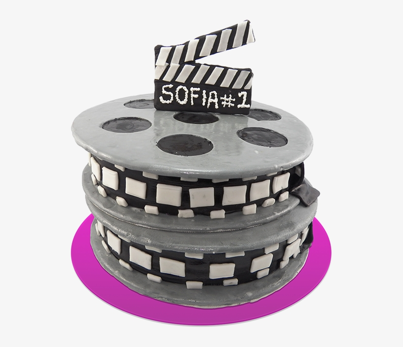 Torta Cinta De Cine - Birthday Cake, transparent png download
