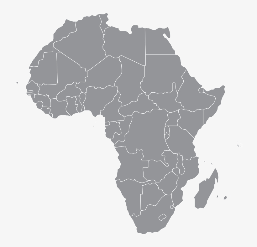 Pwc In Africa - Africa Map Png Black, transparent png download