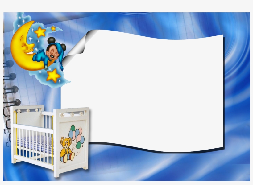Free Baby Mickey Sleeping - Molduras Do Mickey Baby, transparent png download