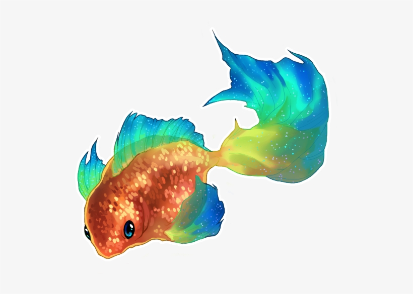 Rainbow Fish Png - Guppy, transparent png download
