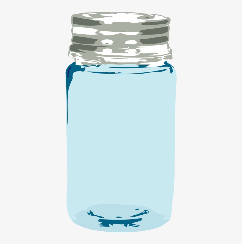 Mason Jar Lid Label Glass - Schicker Hydrangea Und Weckglas Danken Ihnen Karte, transparent png download