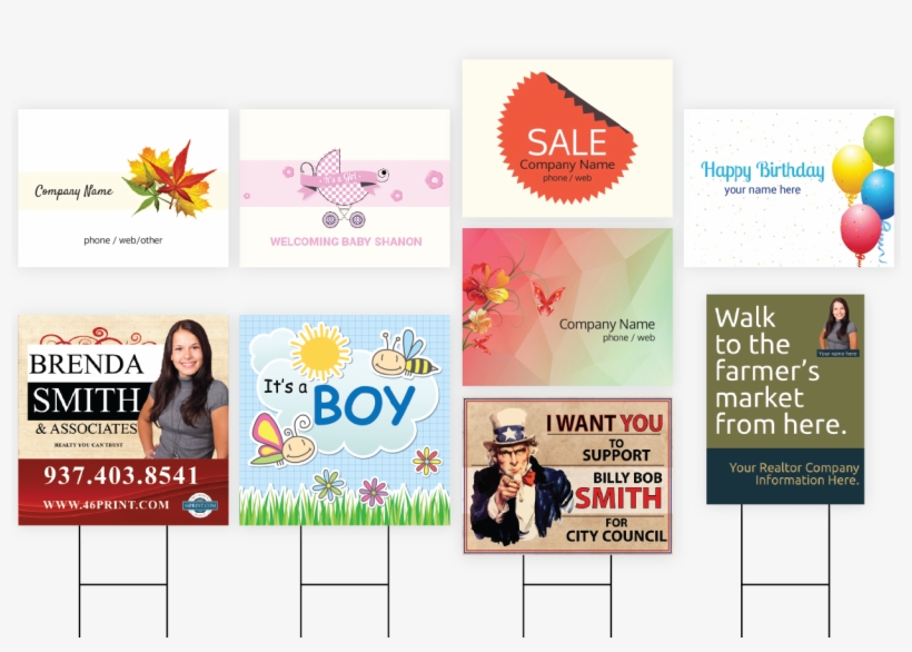 Examples Of Yard Signs Design PNG Image Transparent PNG Free