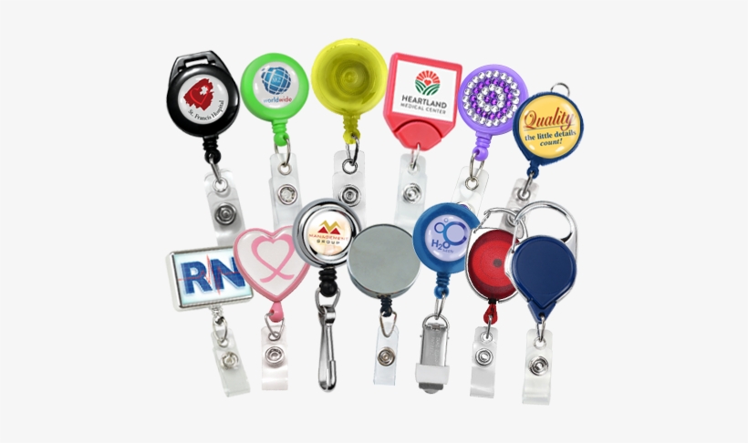 Badge Reels - Black Retractable Badge Reel With Lanyard Attachment, transparent png download