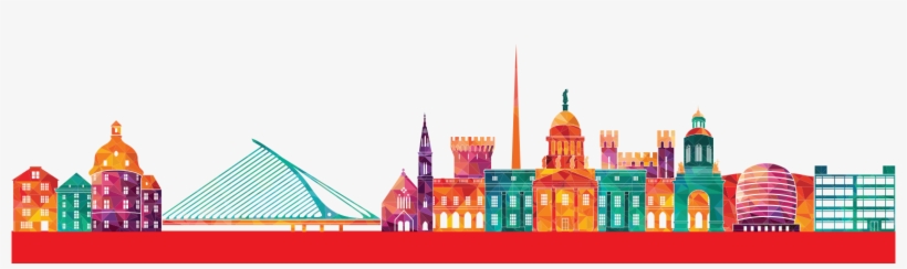Cityscape-footer - Dublin Skyline, transparent png download