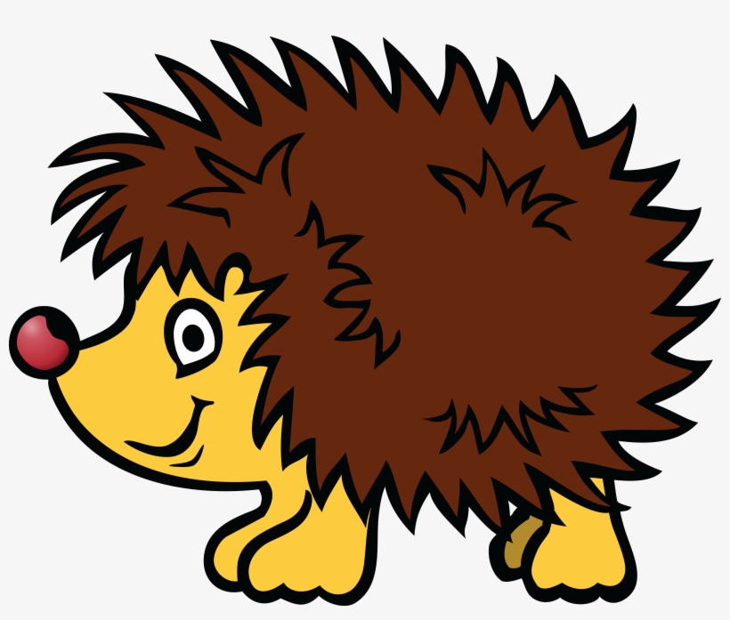 70905382 Cute Baby Hedgehog Isolated On A White Background - Clipart Hedgehog, transparent png download