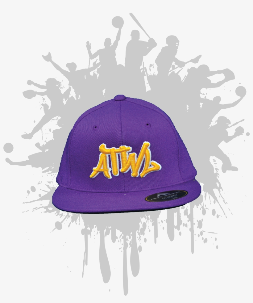 Atwl Graffiti 3-d Purple/yellow/white 8d5 - Little League Button Up Jersey, transparent png download