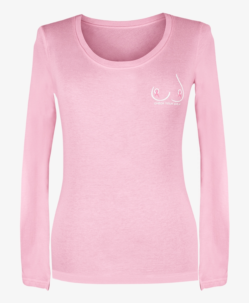 Long Sleeve Shirt - Pink Long Sleeve Shirt, transparent png download
