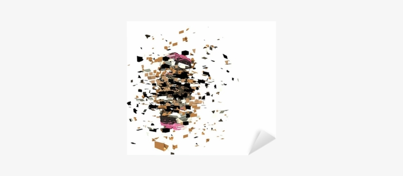 Fragmented 3d Abstract Graffiti Modern Sculpture Render - Painting, transparent png download