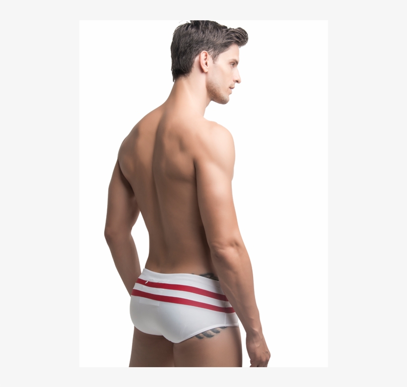 Hamptons Black, White Or Red Striped Men's Swimming - Man Swim Png, transparent png download