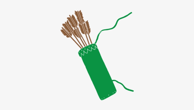 Quiver Cliparts - Quiver Of Arrows Clipart, transparent png download