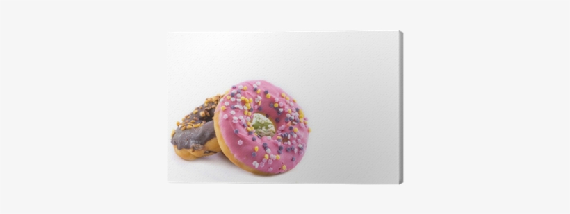 Various Glazed Donuts Isolate On White Background - Doughnut, transparent png download