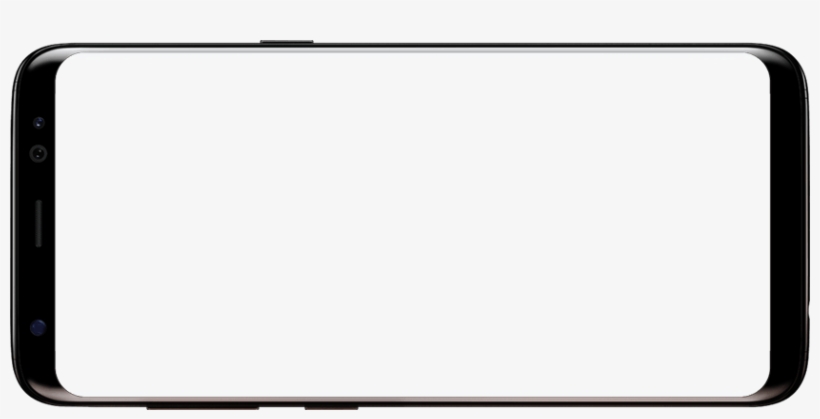 Image Of Galaxy S8 With Empty Screen - Samsung Galaxy S8 Landscape, transparent png download