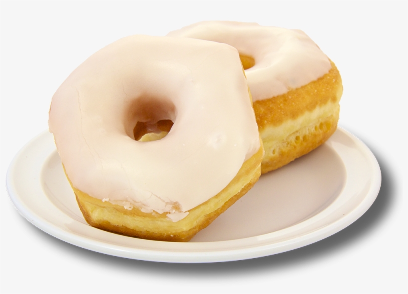 Iced / Coated Donuts - Dona Chocolate Blanco, transparent png download