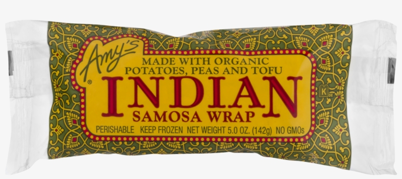 Amy's Indian Samosa Wrap - 5 Oz Packet, transparent png download