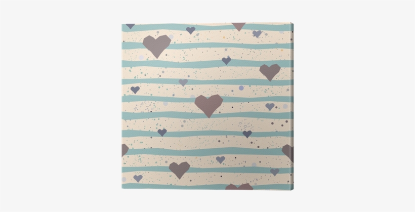 Cute Hearts Background - Pattern, transparent png download