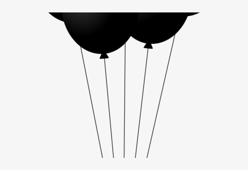 Black Balloons Cliparts - Balloon, transparent png download