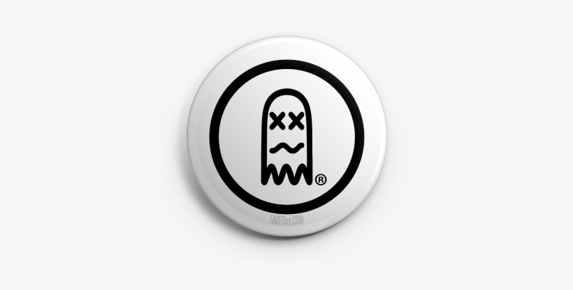 Faded Ghost Button - Clothing, transparent png download
