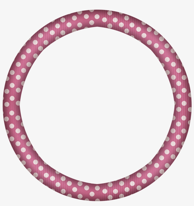 Free Faded Pink Polka Circle Digi Scrapbook Frame - International Medical And Dental Hypnotherapy Association, transparent png download
