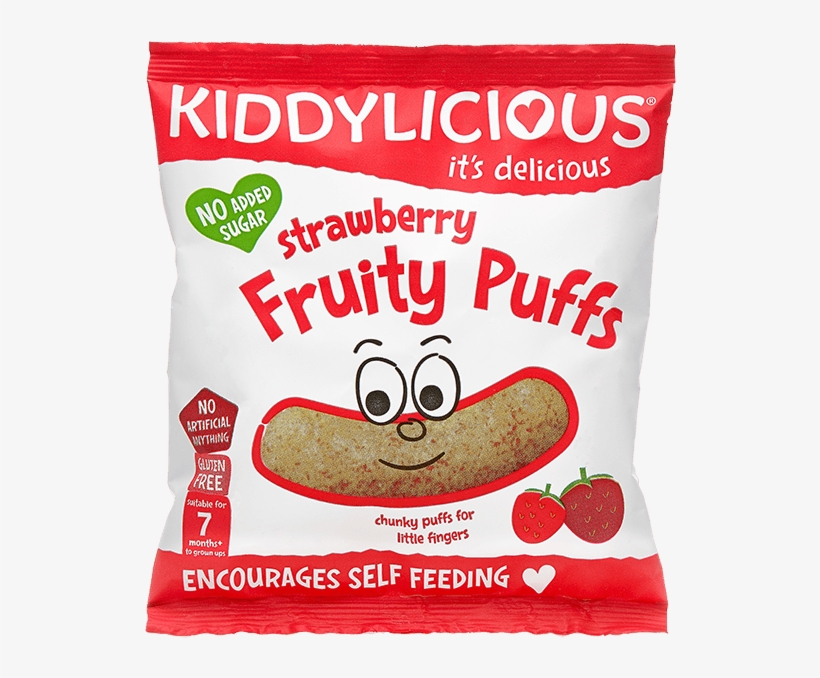 Kiddylicious Fruity Puffs Strawberry, transparent png download